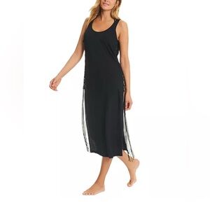 Red Carter NWT Cotton Midi Coverup Black Large